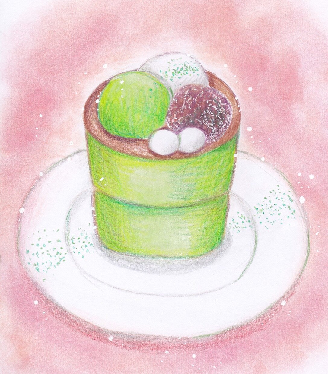 元パティシエがスイーツ・食べ物系のイラスト描きます 対象のスイーツのバランスや色味にこだわって描きます！ イメージ2