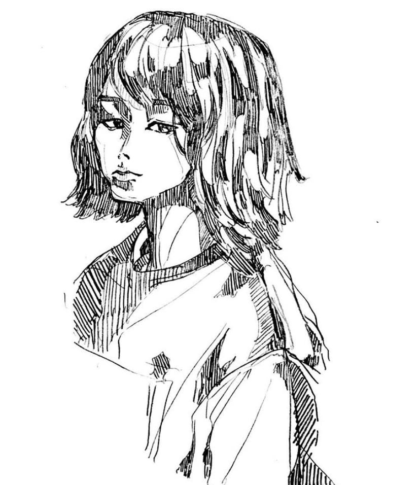 手描き風似顔絵、イラストお描きます アナログ調のモノクロでシックな似顔絵やイラストをご提供します イメージ2