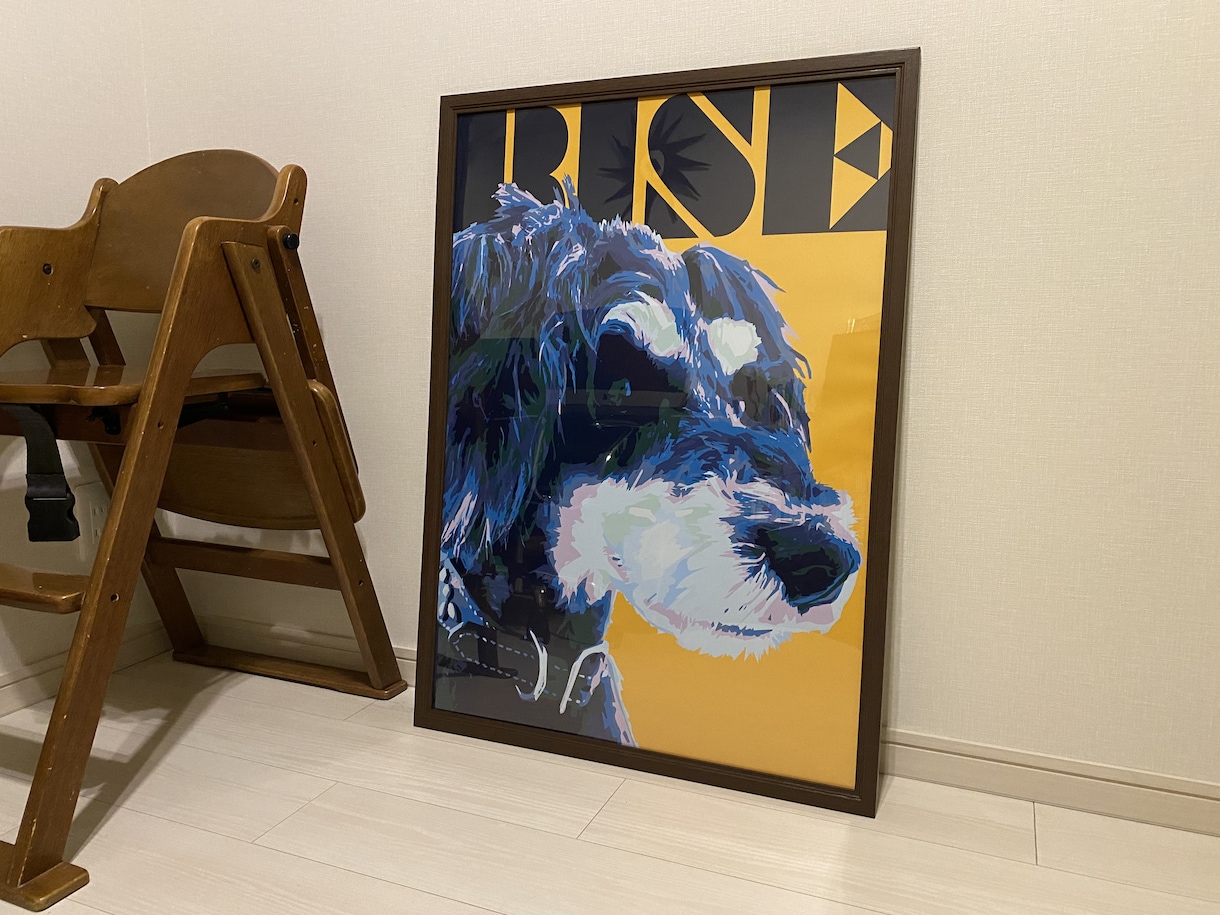 写真からペットのアート風ポスターを製作します A1サイズ対応の大型アートポスターでお部屋のインテリアに！ イメージ4