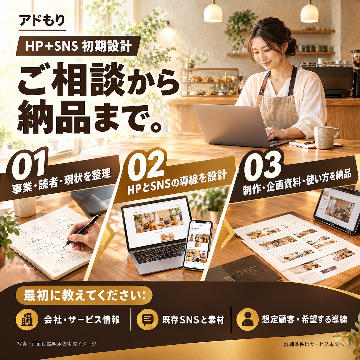 HPとSNSで集客できる仕組みを構築します HP×Instagram×AIのスターターセット イメージ4