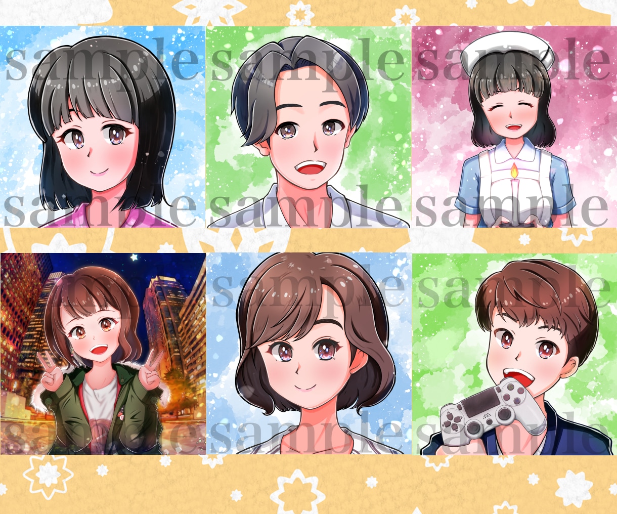 フォローされやすい！笑顔のアイコンお描きします SNS、ブログ、配信、副業にも！デフォルメも対応出来ます！ イメージ9