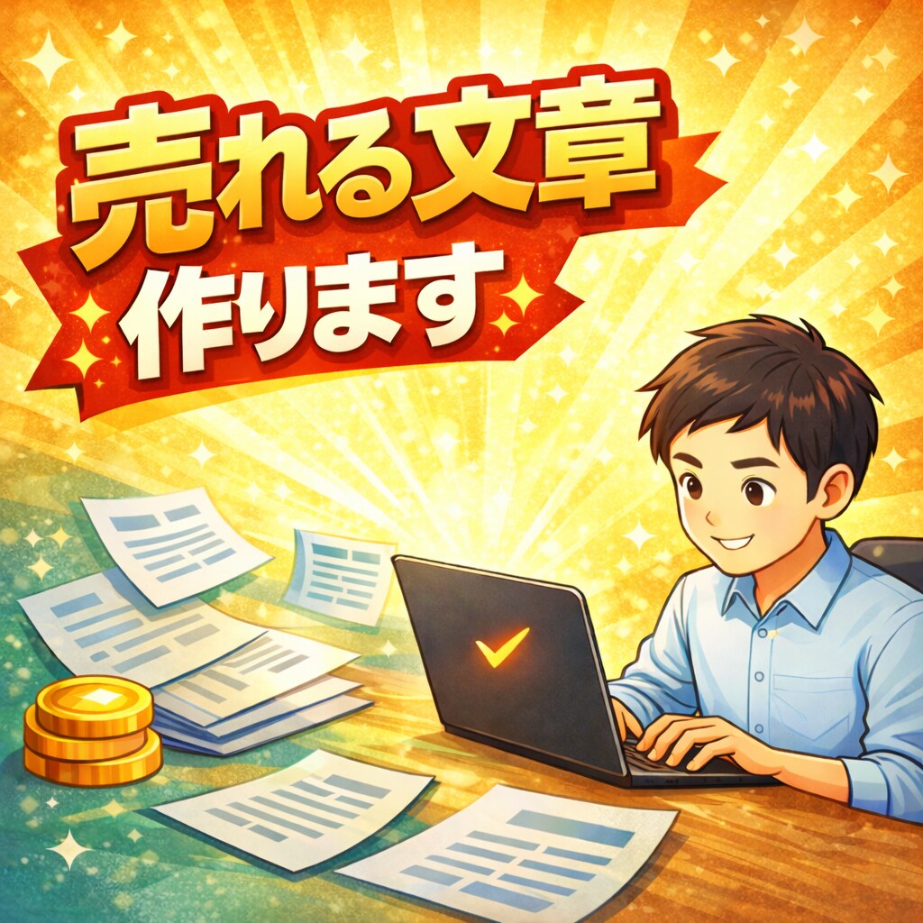 売れる文章を作成します 副業・集客・SNS対応（修正込み） イメージ1