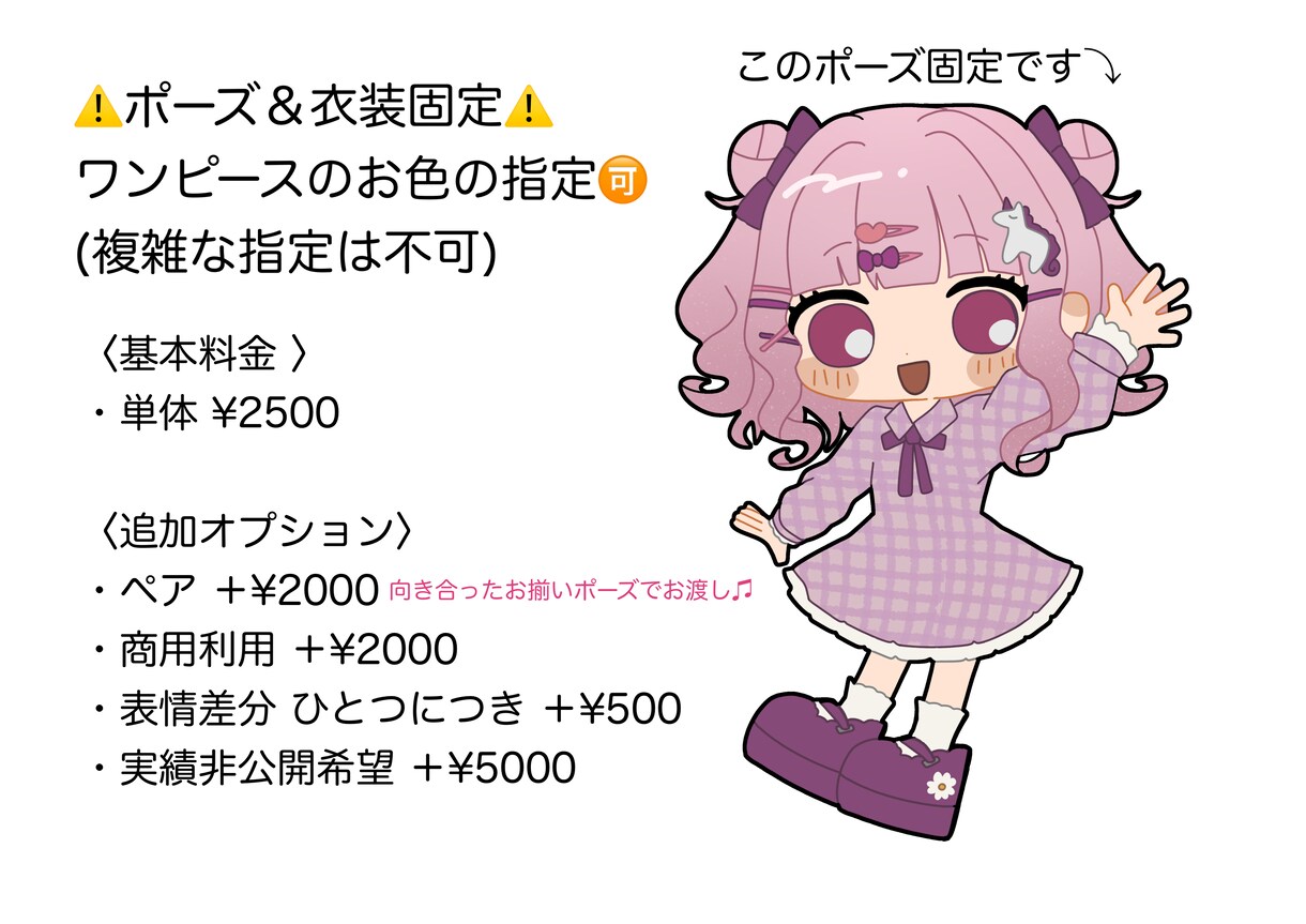 レトロでかわいいワンピースの量産イラスト描きます 受付人数制限あり/今月は3人まで依頼可能 イメージ2