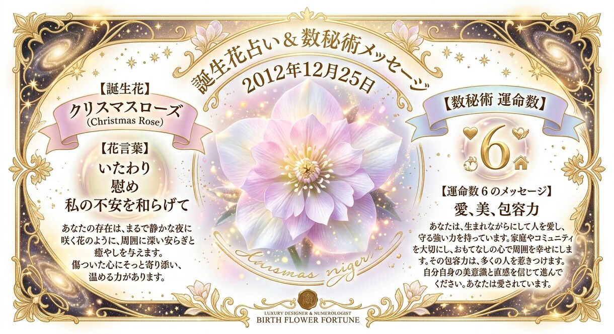 あなただけの人生ブループリント鑑定します 誕生花×数秘術｜あなたの人生ブループリント鑑定【画像納品】 イメージ1