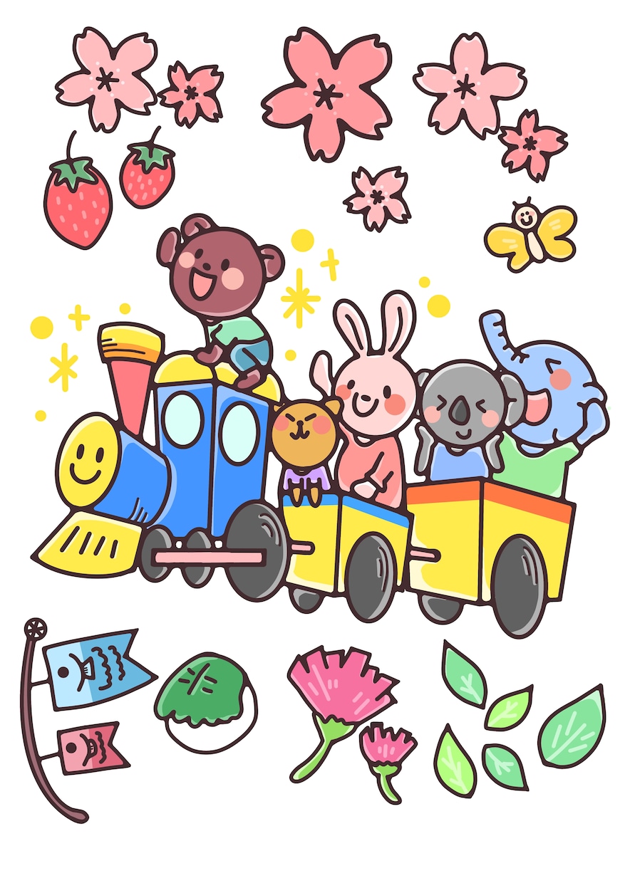 園や学校向けイラスト描きます 商用利用OK！ポップでカラフルな可愛いイラスト！ イメージ3