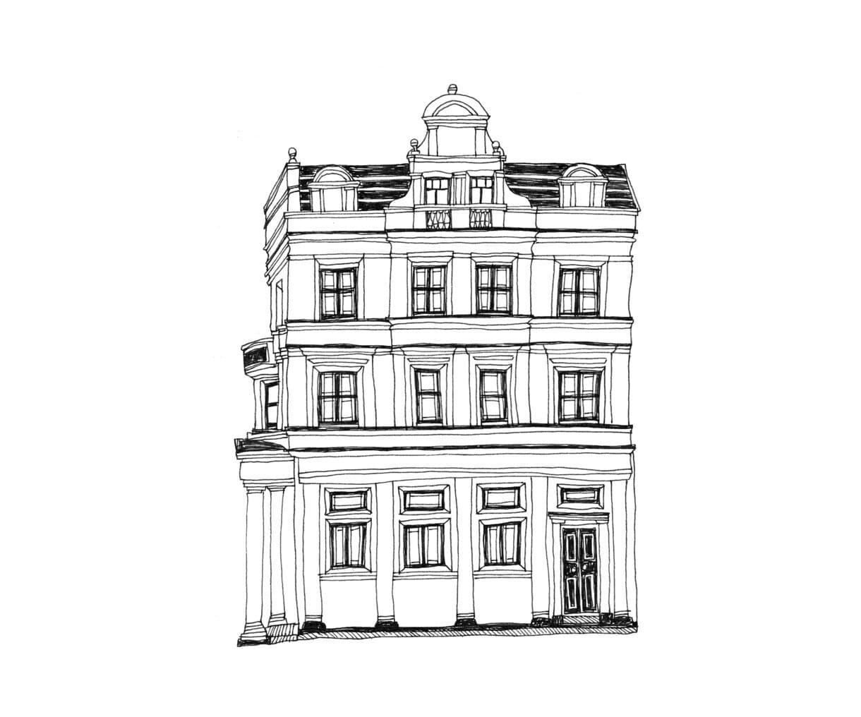 建物・お店・おうちをペン画で丁寧に描きます 近代建築画家が思い出の建物や店舗を記念イラストにします イメージ8