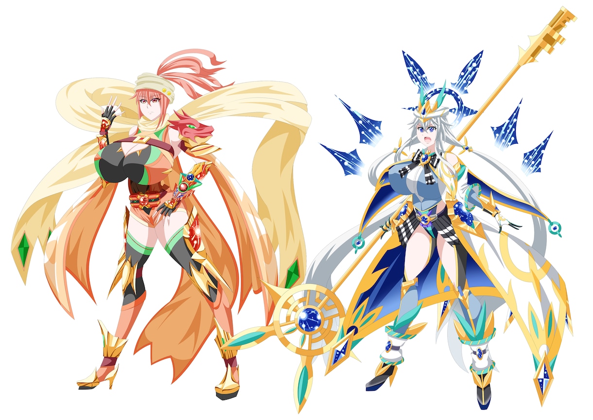 TRPG等で活用いただけるアニメ調の立ち絵描きます ﾃﾞｯｯｯかくてかわいくてかっこいいキャラ立ち絵ならお任せ！ イメージ6