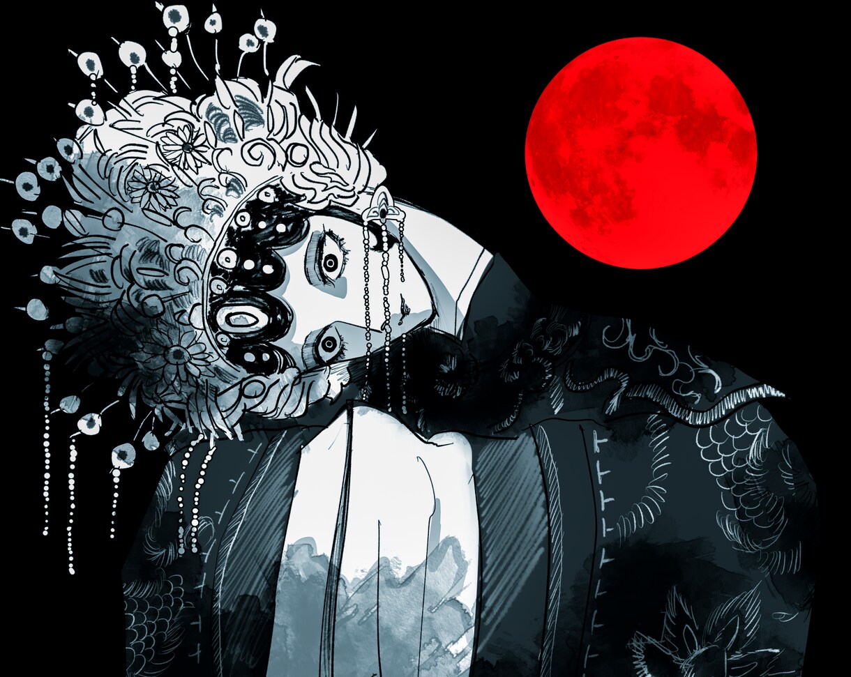 モノクロイラストを描きます どこか恐ろしくも美しいイラスト！ イメージ3