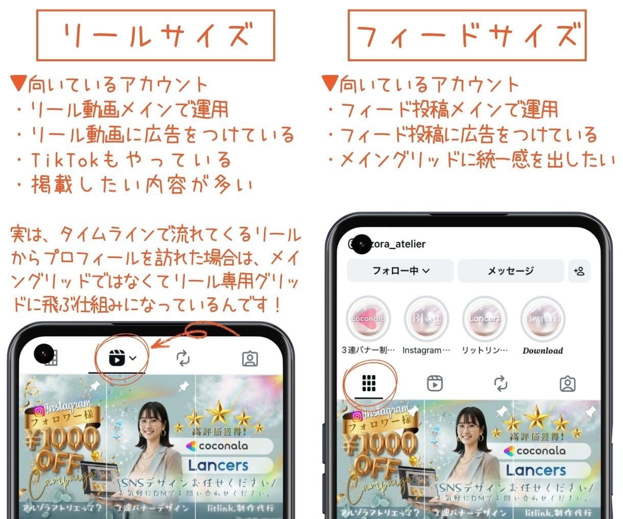 インスタの固定投稿作成します リンク誘導・イベント告知・自己紹介に最適！4枚SET イメージ4