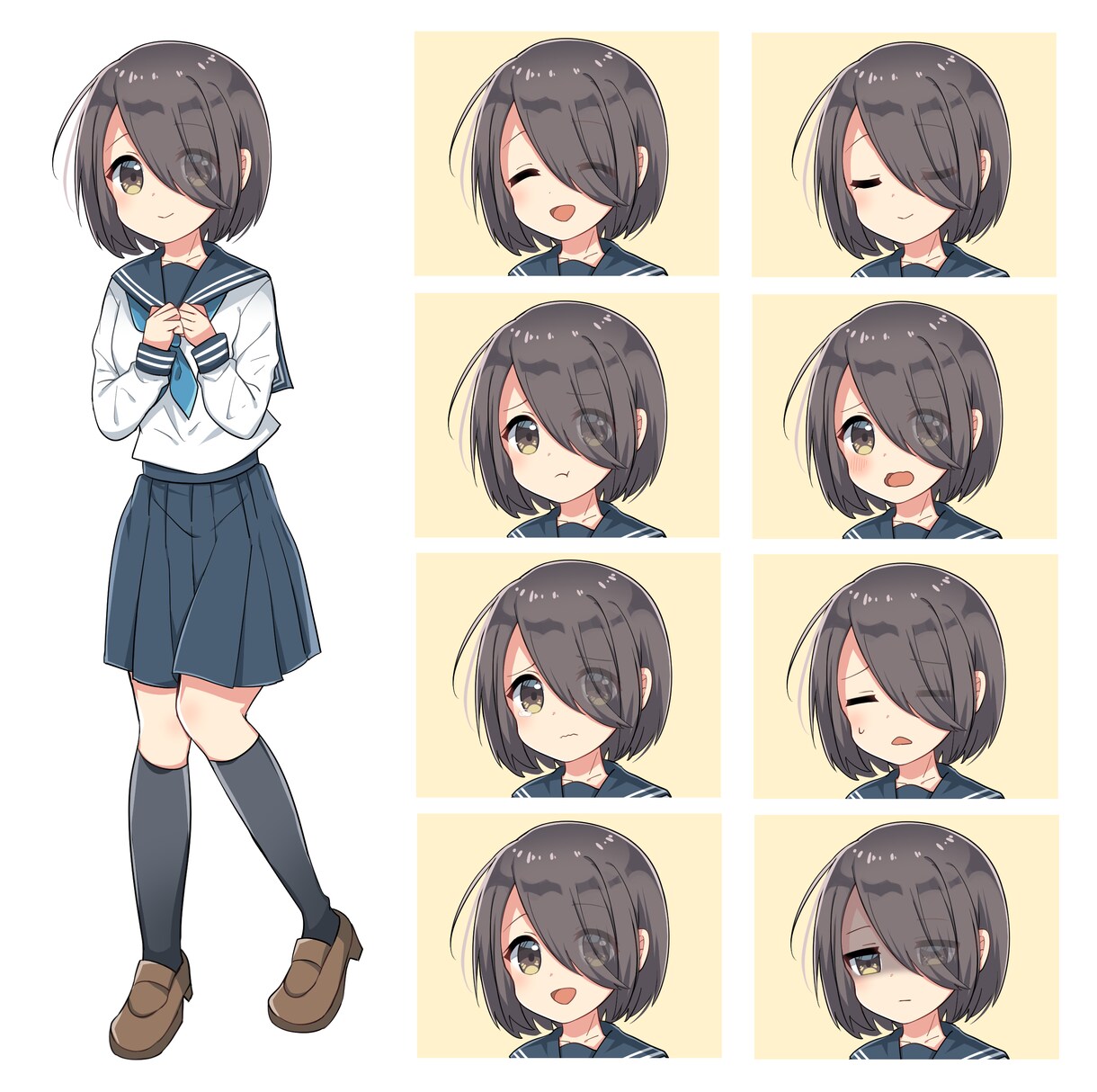 アイコン、ヘッダー、一枚絵などお描きします ☆SNS、動画、Vtuber、観賞用などに☆ イメージ8