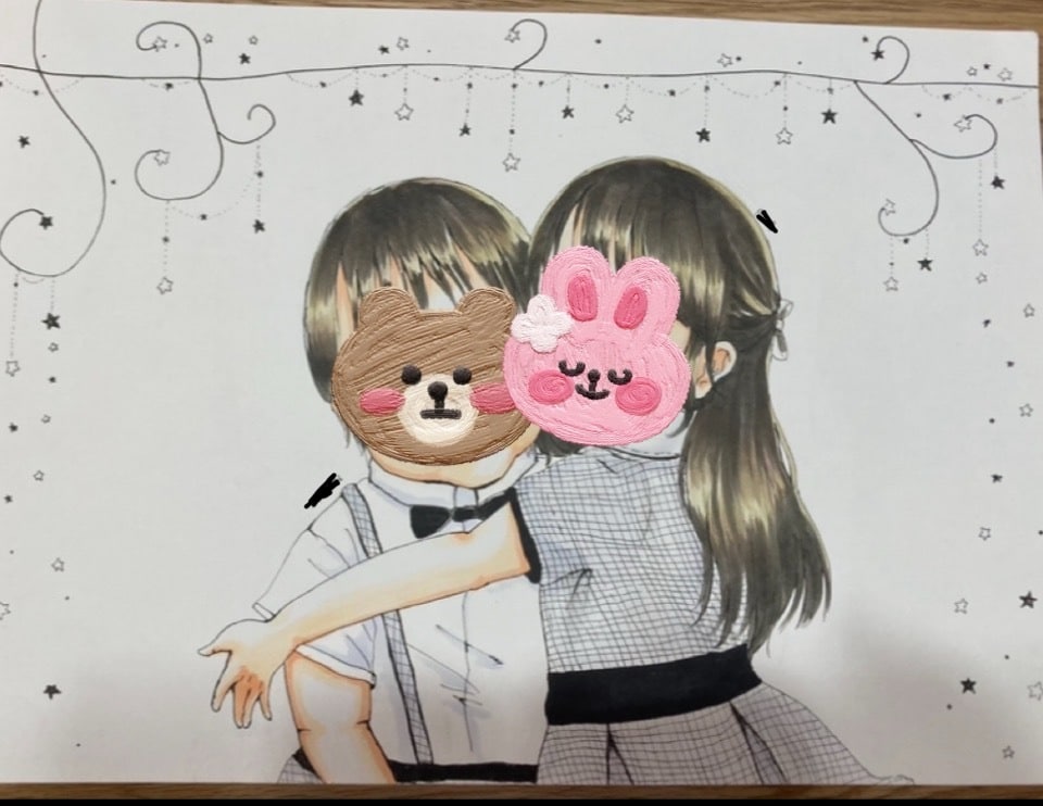 2週間で似顔絵・ウェルカムボードかきます プレゼントの似顔絵を手書きで2週間で仕上げて描きます！ イメージ4