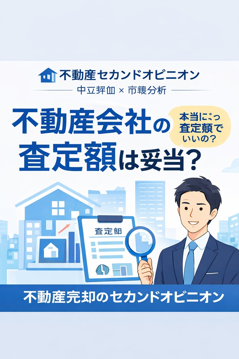 不動産の売却のセカンドオピニオンをうけおいます 不動産会社に提示された金額が相場なのか判断します！ イメージ1