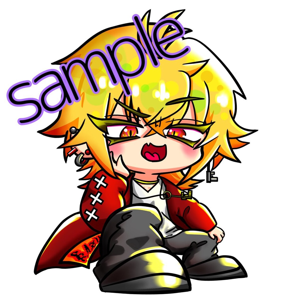 ポップでかわいいミニキャラを作成します 【デフォルメ】商用利用OK！ただいま表情差分無料！ イメージ6