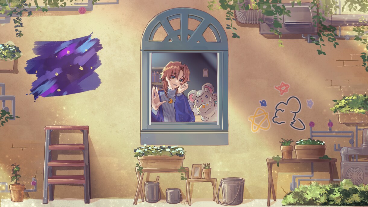Vtuber・配信者さん向け！記念イラスト描きます 周年記念・誕生日・SNS投稿など活動を彩るイラストを描きます イメージ3