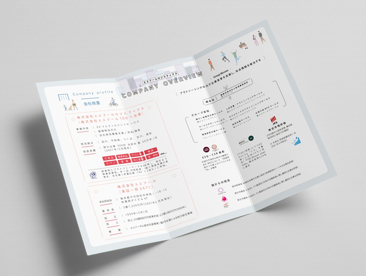 現役デザイナーが会社案内をおしゃれに仕上げます イラストを使ってセンス良く仕上げます イメージ6