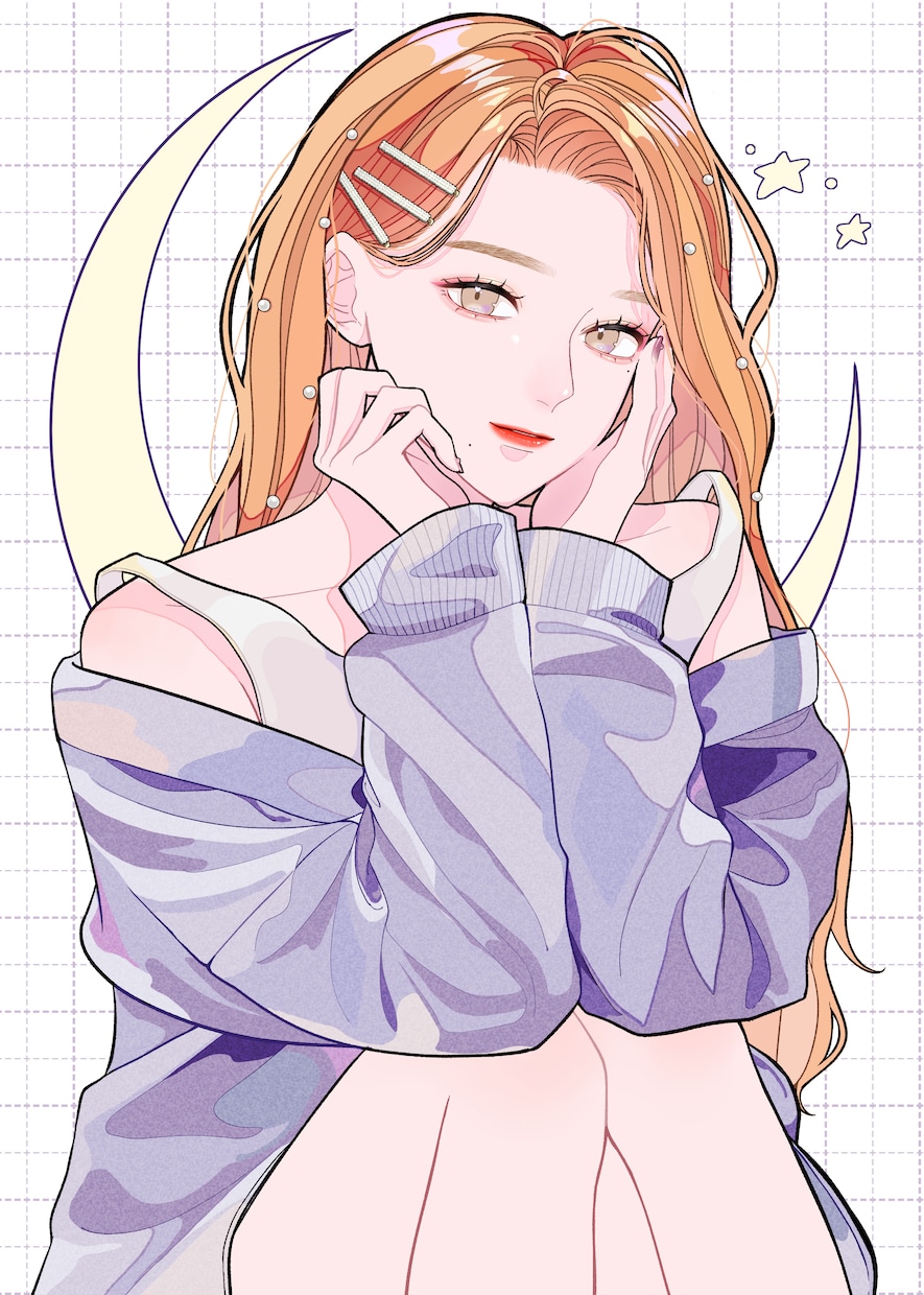 企業様実績あり！ときめく人物イラスト描きます 商用利用可！VTuber活動やSNSアイコンにもどうぞ♪ イメージ1