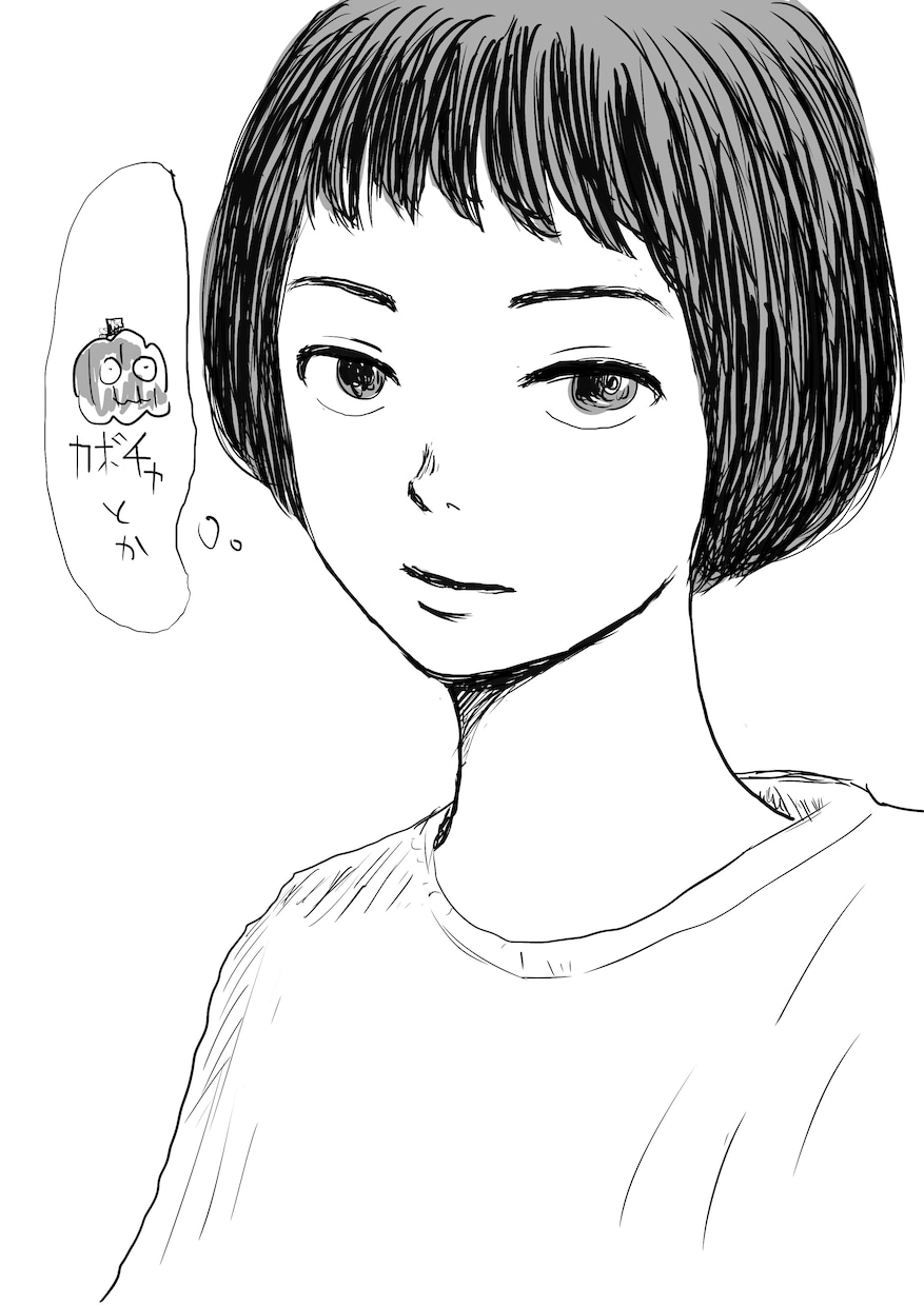 写真　→　白黒似顔絵風イラスト作ります 各種ＳＮＳのアイコンなどにどうぞ イメージ1
