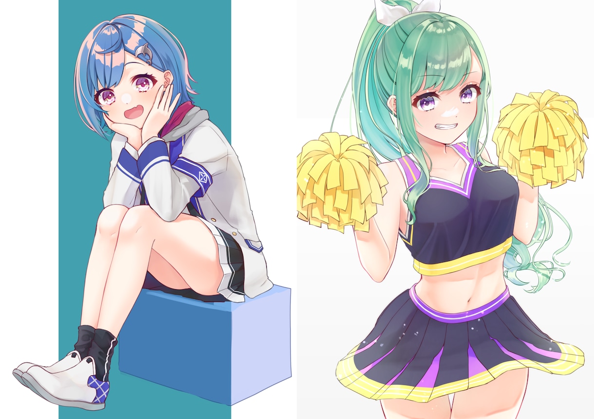 かっこかわいい女子のイラスト丁寧に描きます かわいいだけじゃない絵をお求めの方！メカ女子もOK! イメージ10