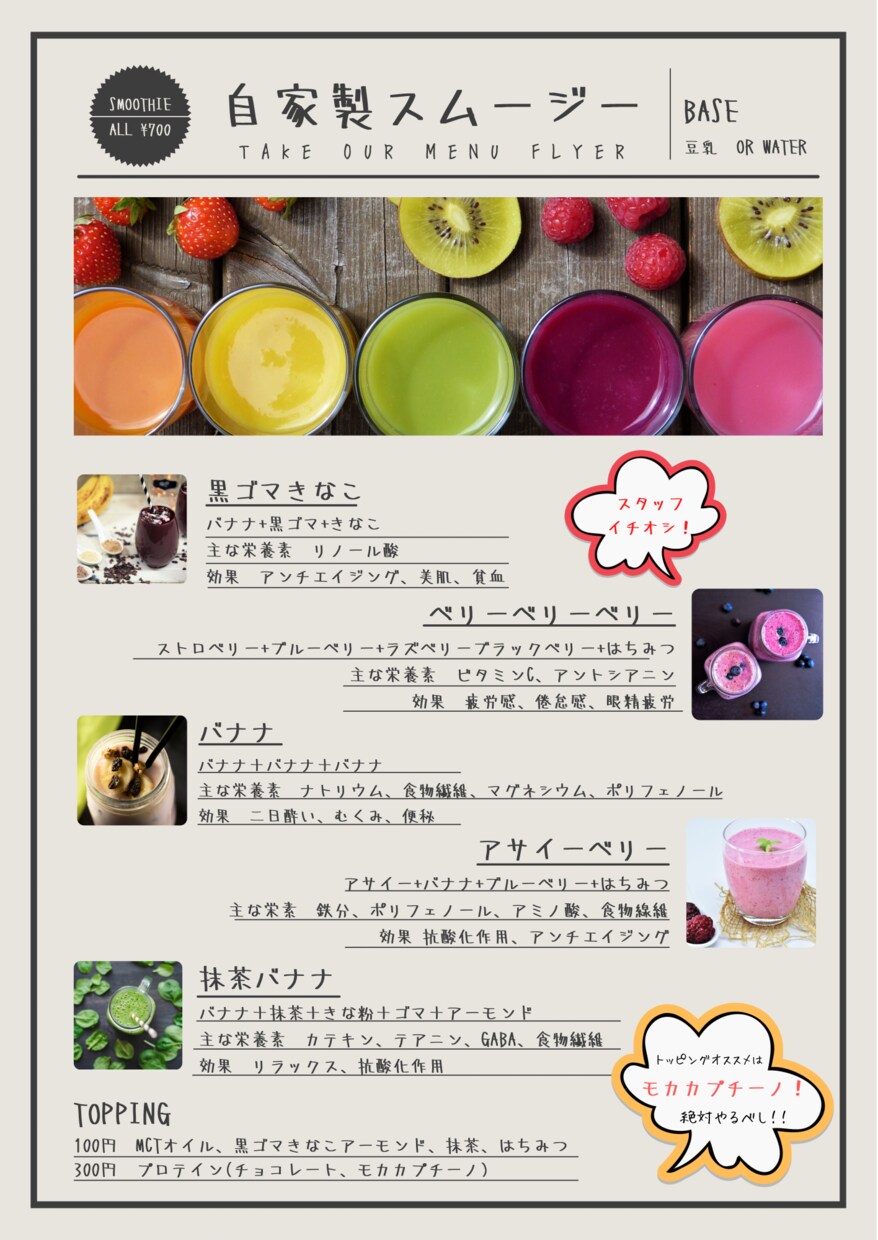 飲食店専用！インパクトのあるメニュー作ります 気軽にデザインをお願いしたい。そんな方におすすめです！ イメージ6