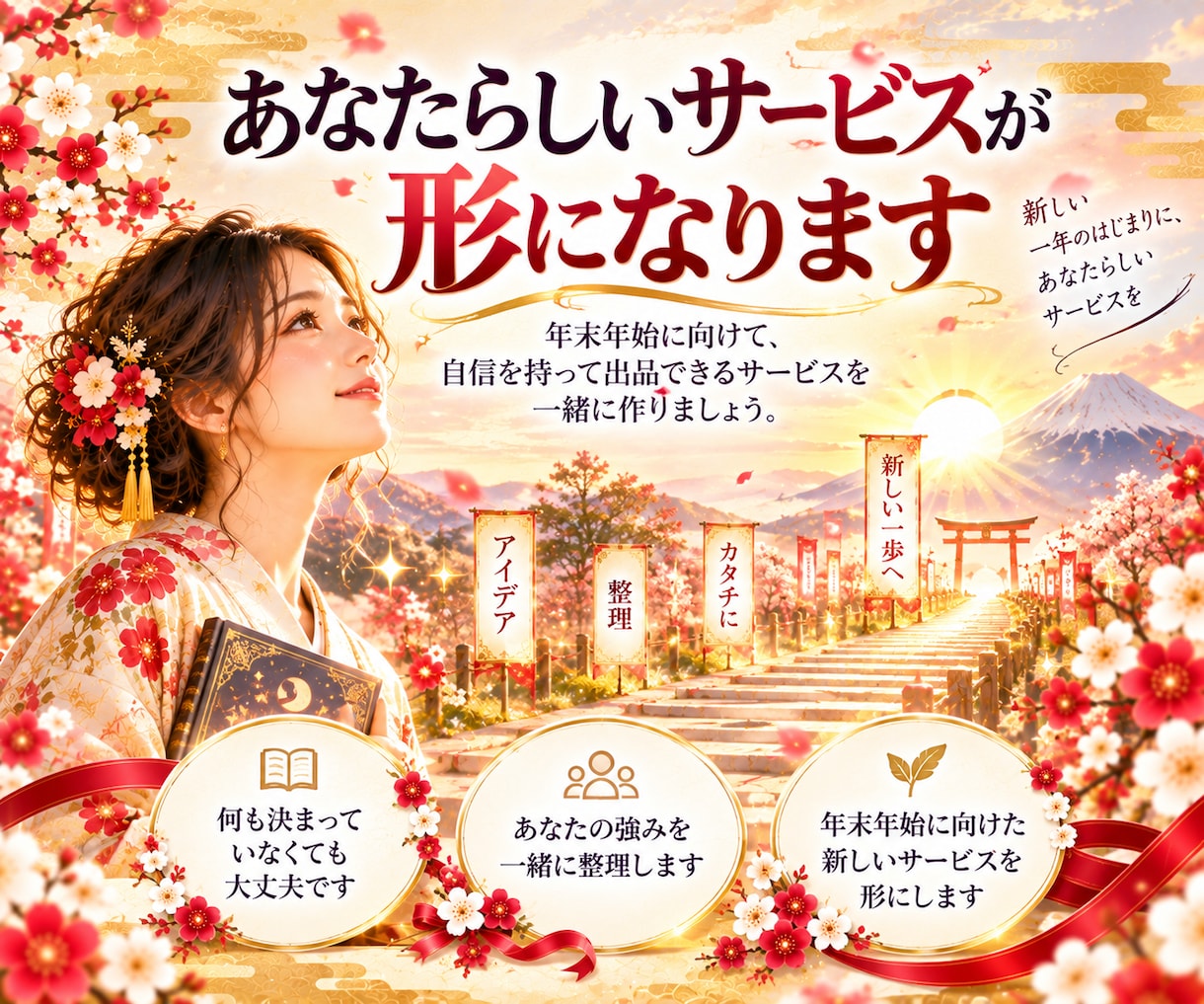2027版｜年末年始に売るサービスを一緒に考えます 企画・サービス設計から販売文章まで、あなたの強みを形にします イメージ10