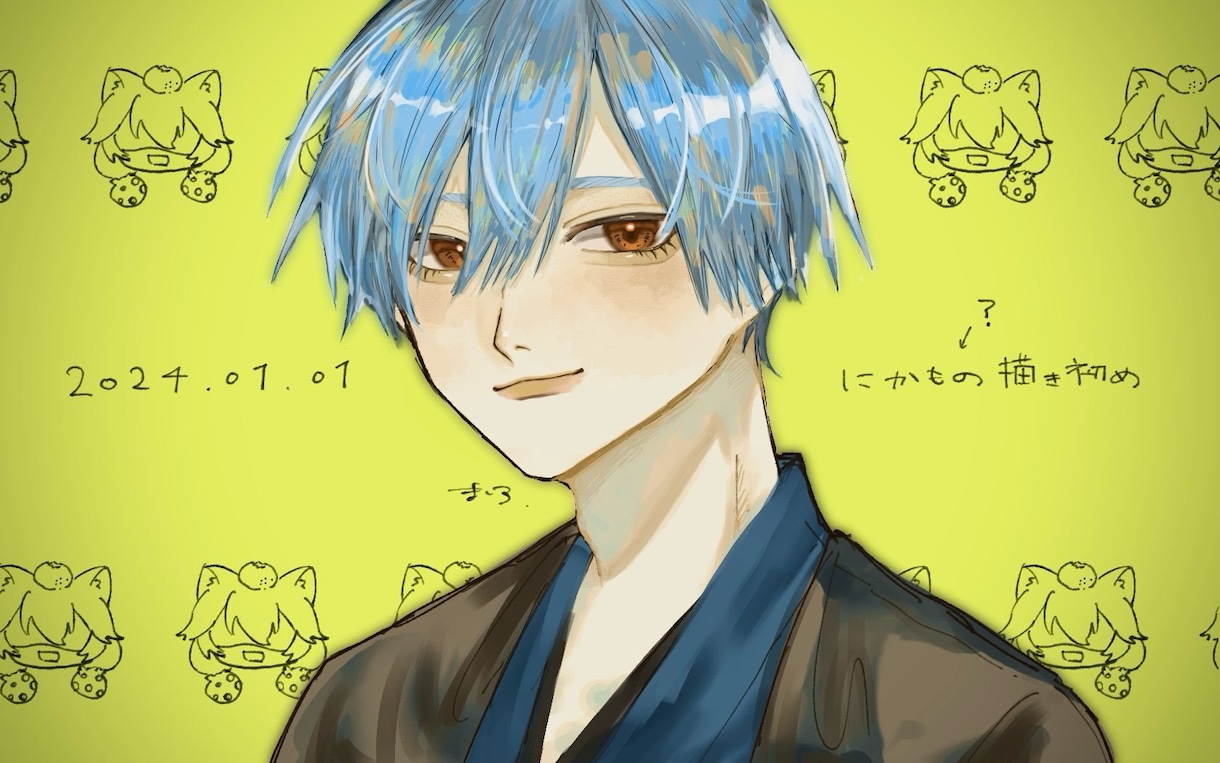 白黒メインでイラスト作成します 納期早い！安い！手軽です！アイコンなどに！ イメージ1