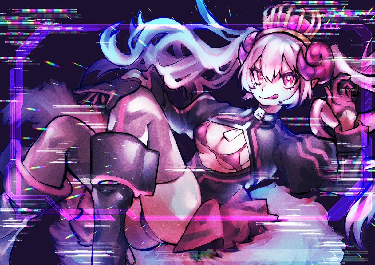 1枚絵、立ち絵制作承ります アイコン、サムネ素材、VTuberなどイラスト全般受付けます イメージ1