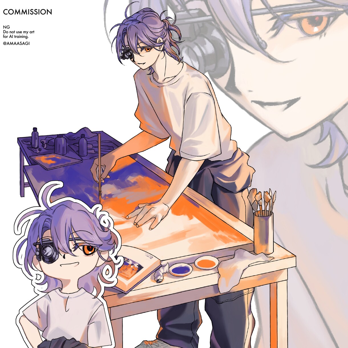 キャラクターのイラストを作成します 立ち絵、動画利用など様々な用途に対応します。 イメージ9