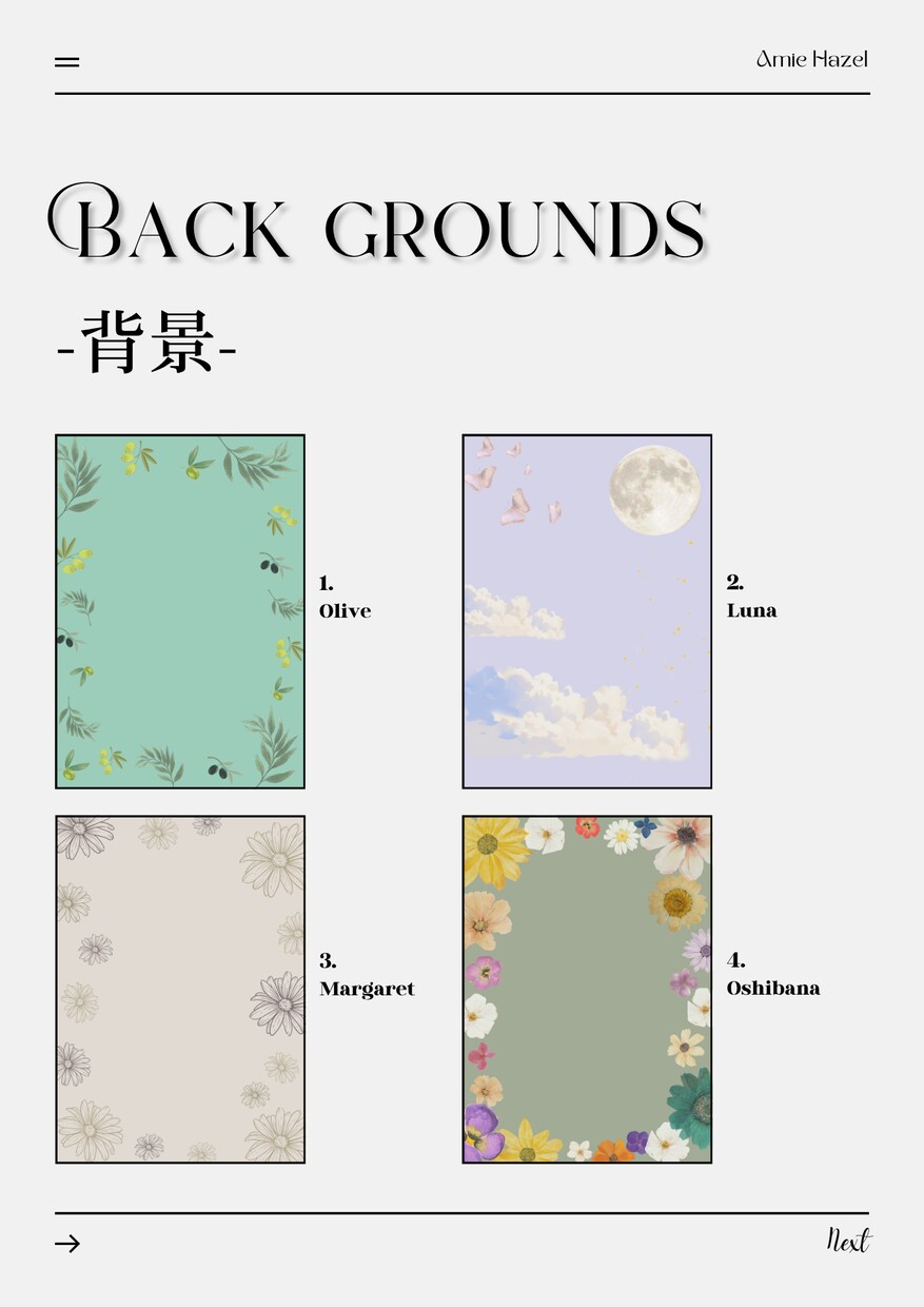 命名書~オーダーメイドで作成します Natural -Name poster- イメージ4