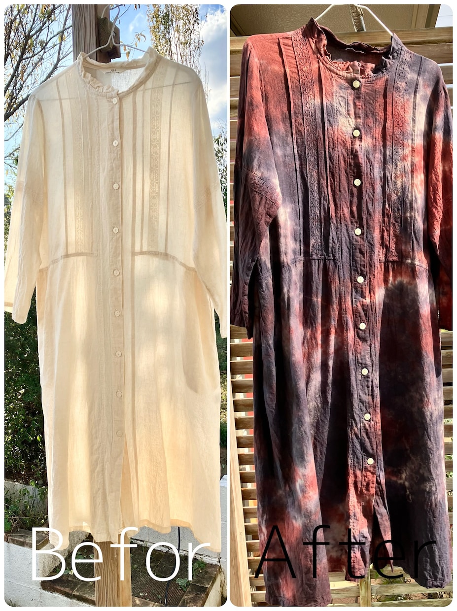 衣服の染め直し 思い出の服を幻想的に染め直します 思い入れのある服をイメージチェンジしてもう一度着ませんか？ イメージ4