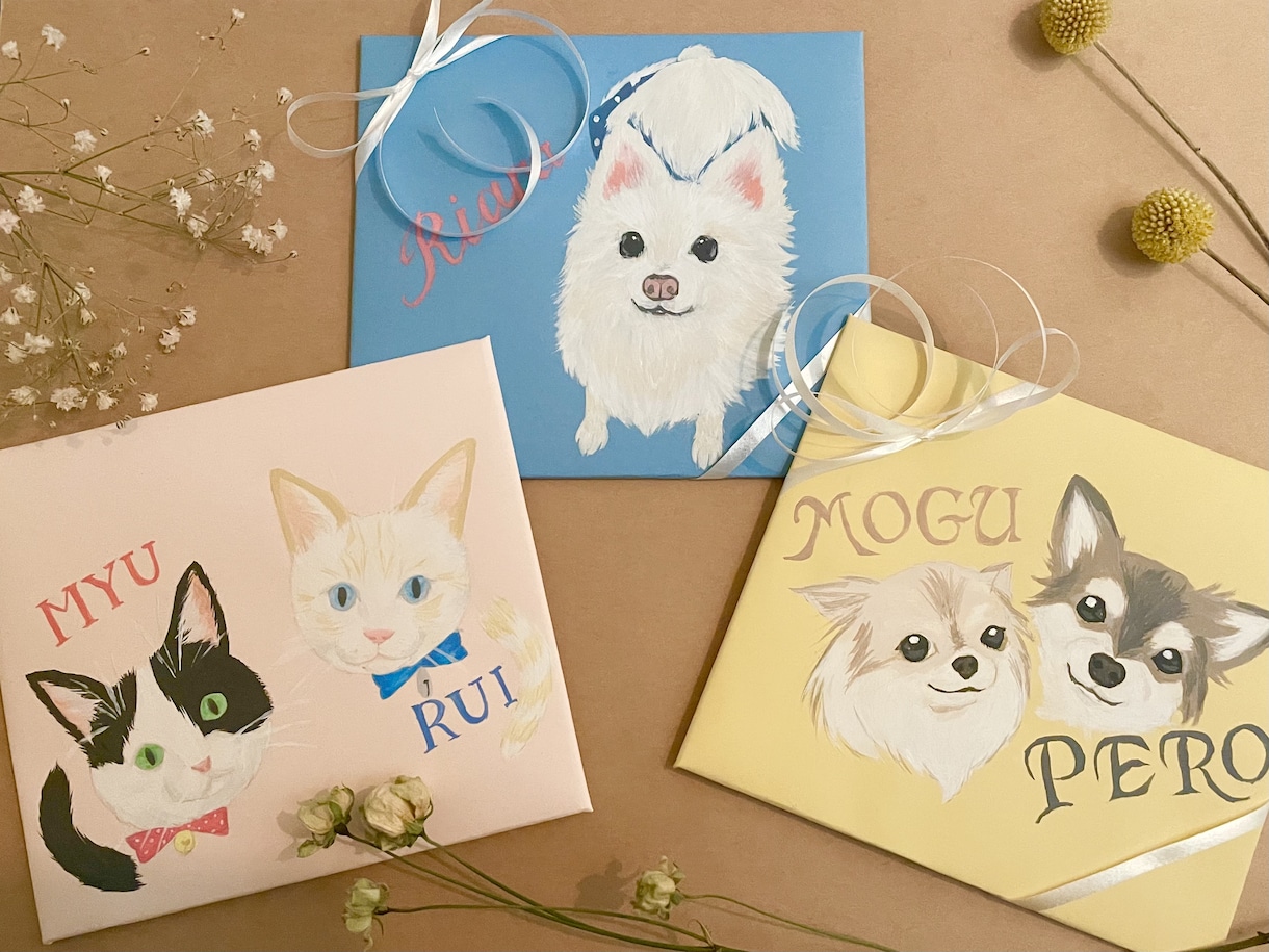 うちのこイラスト♡生き生き可愛く仕上げます 世界にひとつだけ！手描きでふわふわ立体感！ イメージ2