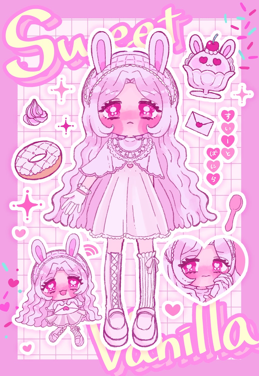 7月着手/愛を込めてかわいいイラスト描きます 配信活動やアイコンなどなどお手伝いさせてください♡ イメージ2