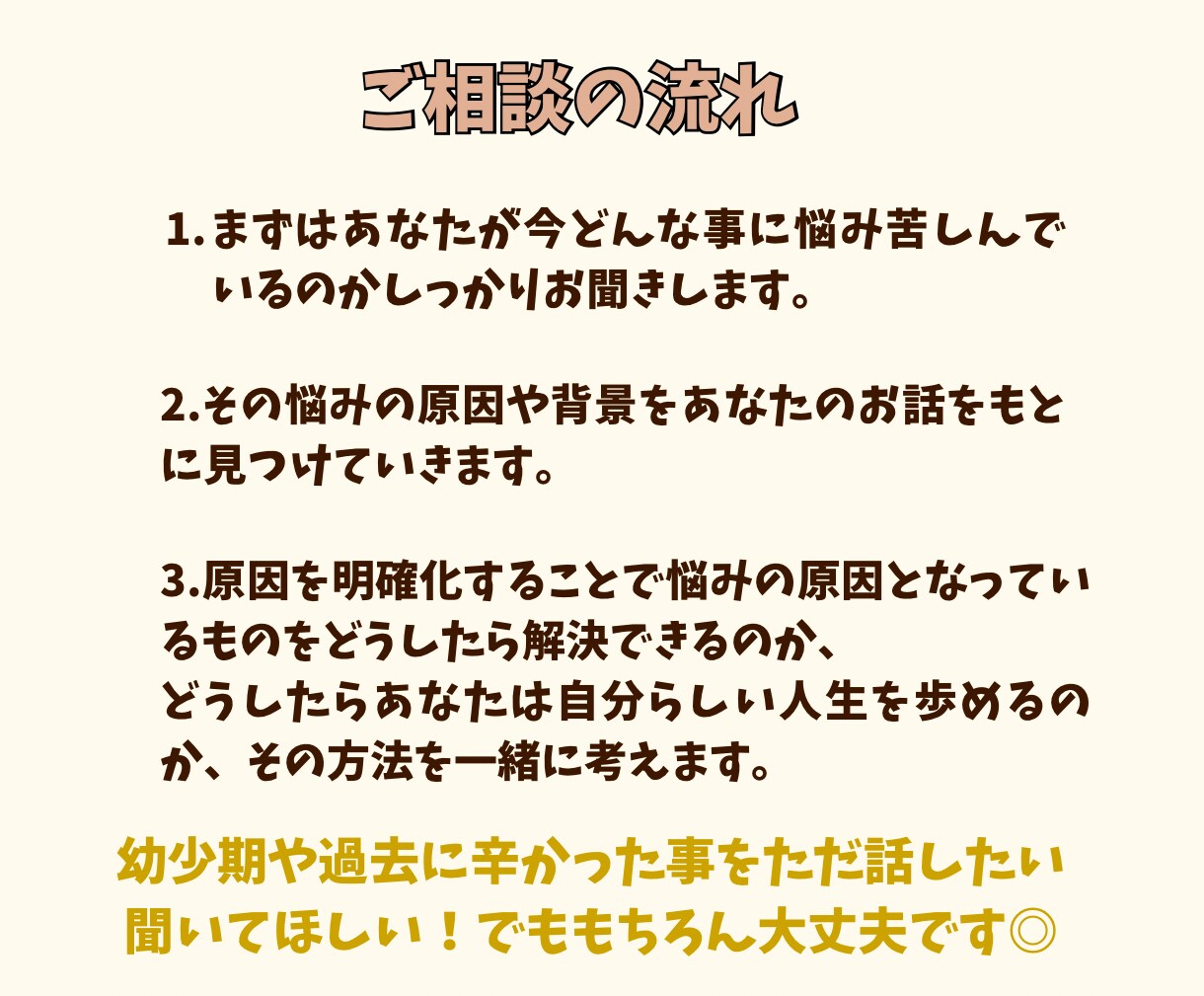 アダルトチルドレンの生きづらさ解消サポートします 毒親育ち・愛着障害を克服したカウンセラーが寄り添います イメージ4