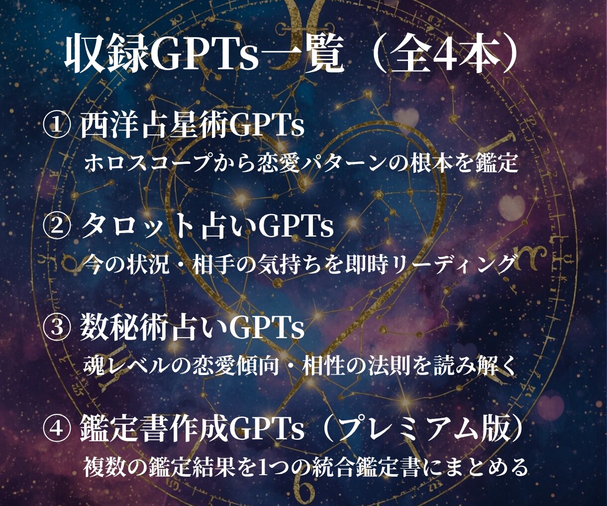 恋愛・結婚運を3つの占術で多角的に本格鑑定します 星・カード・数字で読み解く恋愛と相性の本質 イメージ3