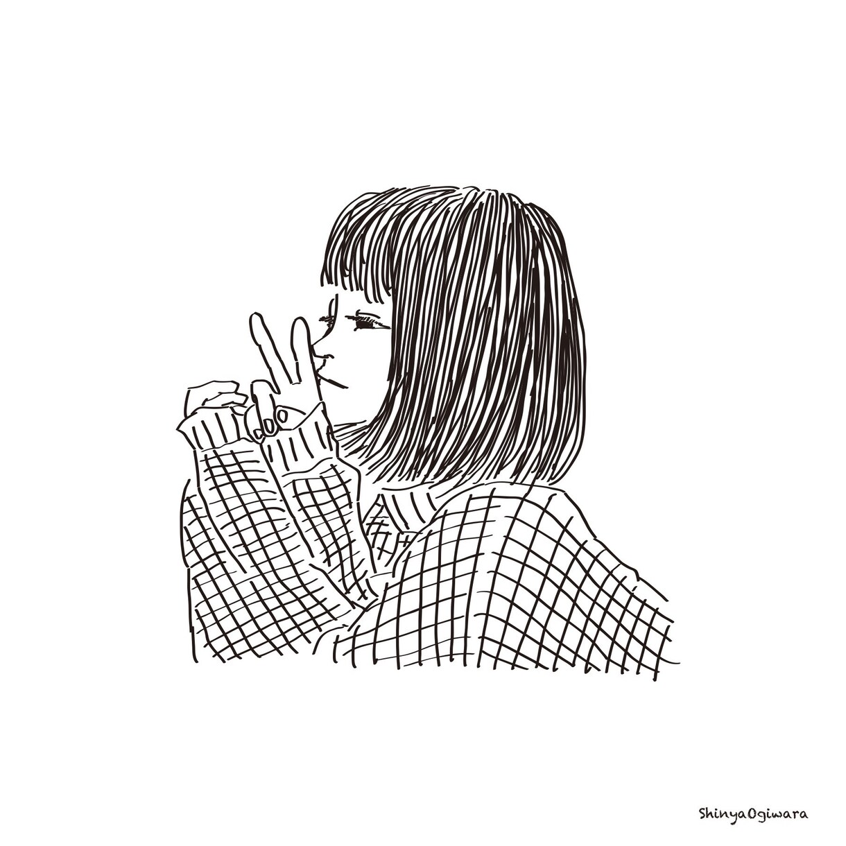 おしゃれファッション誌風の似顔絵イラストを描きます SNSで思わず目に止まるお洒落シンプルなイラストを描きます！ イメージ6