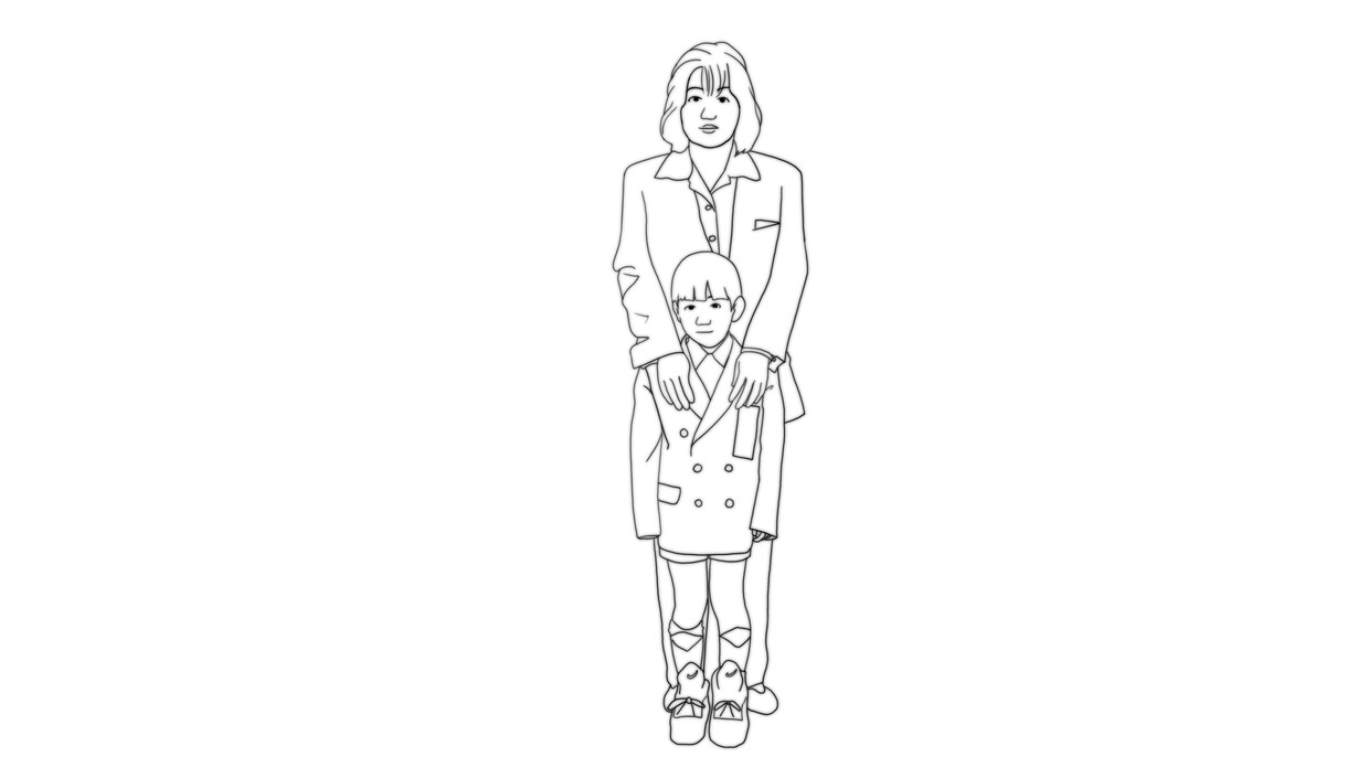 写真から白黒絵を作成します 数学の山田の様な雰囲気の絵が欲しい方におすすめです イメージ2