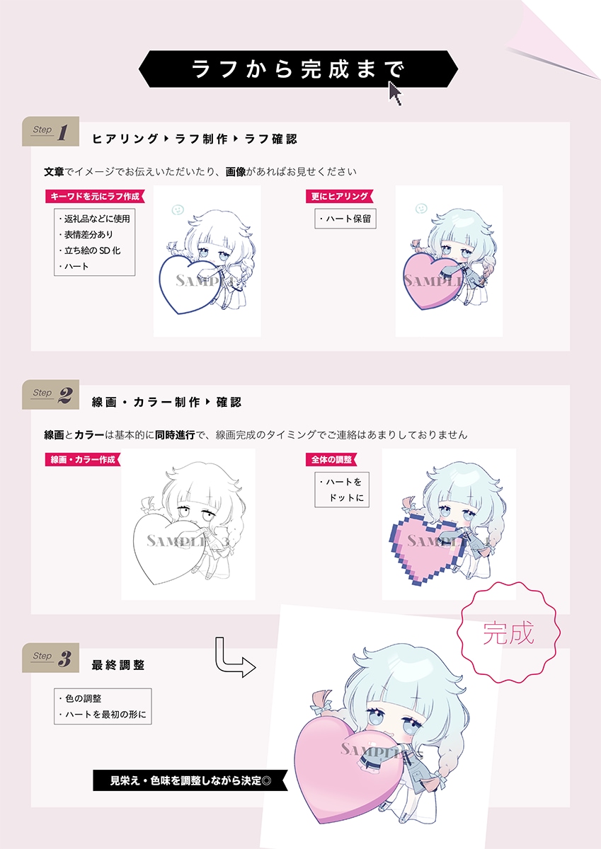 SDキャラ/デフォルメキャラ作成します グッズなどに適したキラキラした色合い・可愛いデフォルメキャラ イメージ7