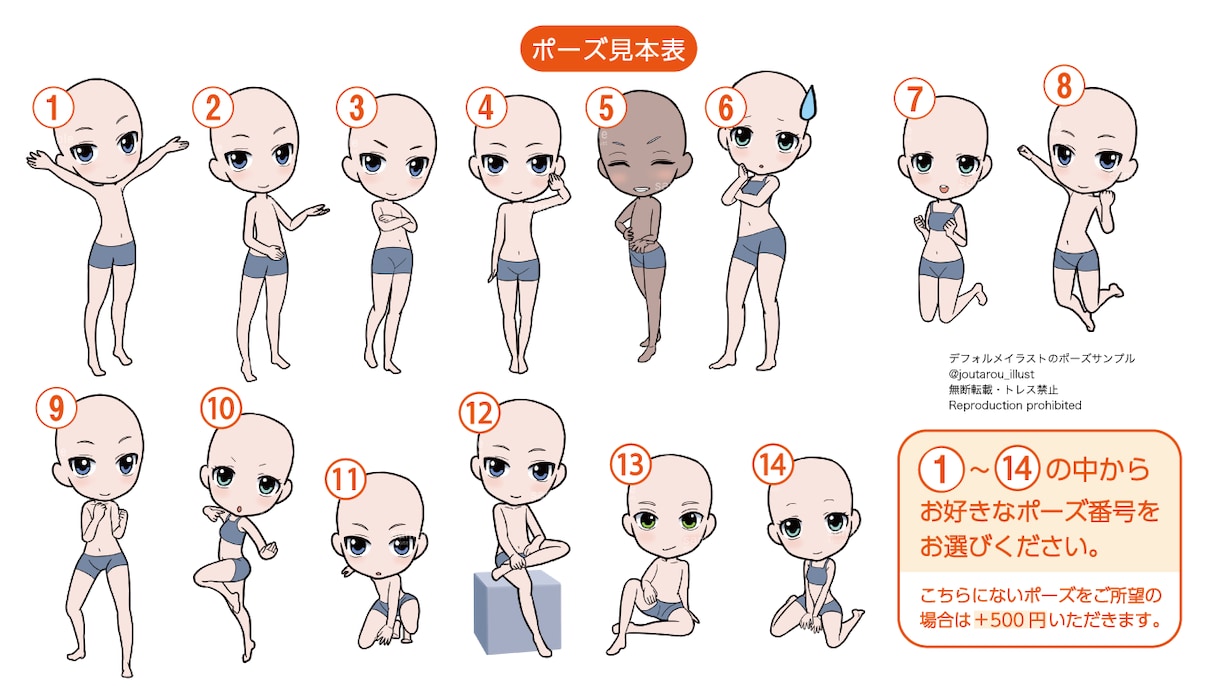 商用可！オリジナルキャラクター立ち絵を描きます SNSアイコン、商品説明、動画、グッズなどに！背景つきです イメージ6