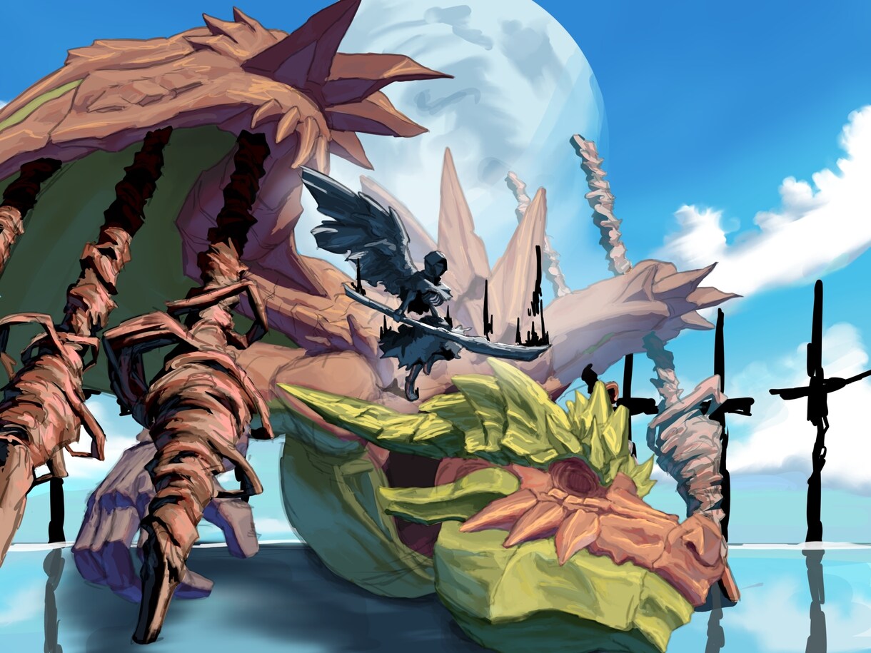 大迫力のドラゴン・モンスターの一枚絵描きます ゲームや動画のサムネ、小説の表紙に！ イメージ10