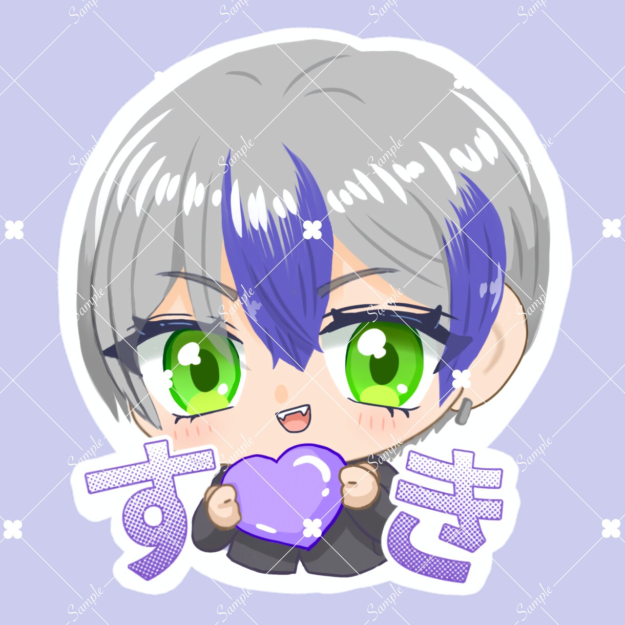 イラストオーダー✳︎アイコンお描きします グッズ制作や配信用アイテムも！ イメージ1