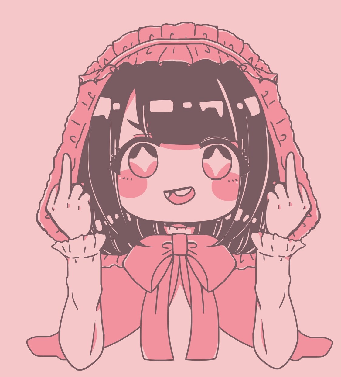 きらきらした女の子のイラスト描きます かわいい女の子限定になります！ イメージ2