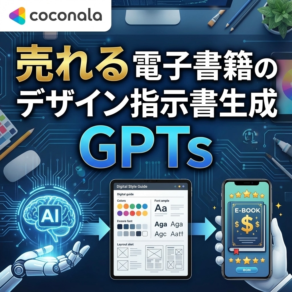 売れる電子書籍の表紙指示書生成GPTsご提供します 自作・デザイナー依頼を失敗させない！デザイン指示書を作成 イメージ1