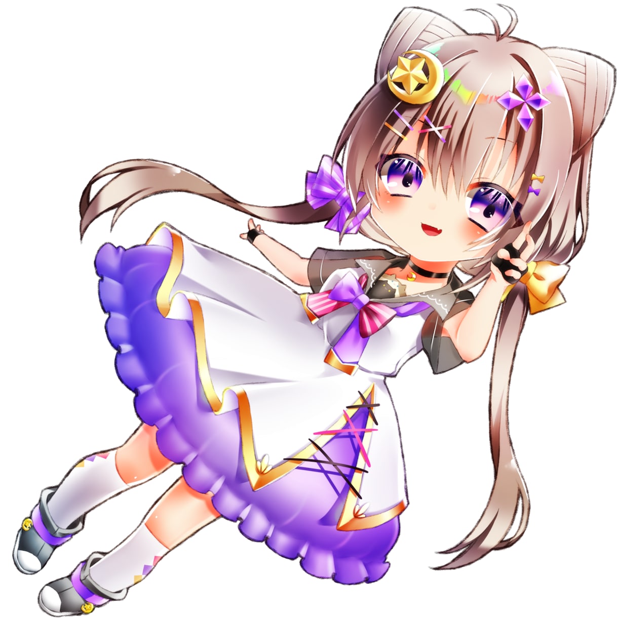 何でも使えるデフォルメキャラクターイラスト描きます SNS、配信、立ち絵、印刷、何でも使ってもらってOKです! イメージ1