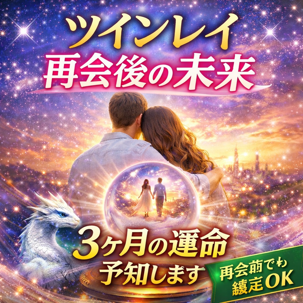 ツインレイ再会後の未来を霊視します 再会後3ヶ月の流れと関係性を伝えます イメージ1