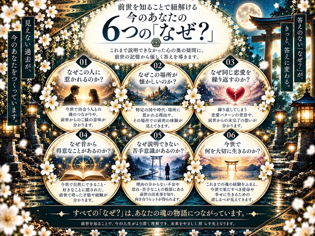 あなたの前世・魂の記憶を深く霊視します 過去世の姿・ご縁｜今世への影響まで紐解く イメージ8