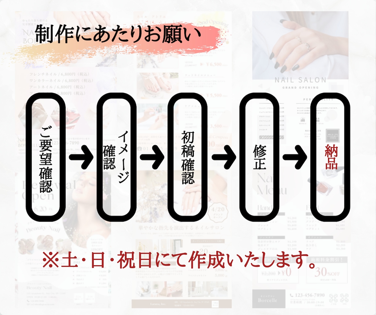エステ・その他サロンのメニューをデザインします エステサロン他店舗のリニューアルや新店用にいかがですか？ イメージ2
