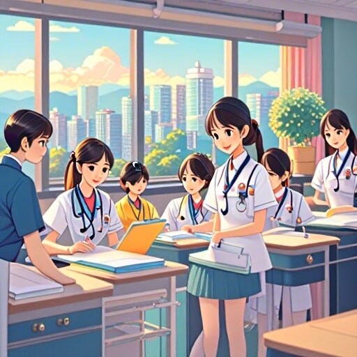 現役指導者が看護学生の実習や課題のサポートをします 現役学生指導者が、実習、課題、試験などサポートします。 イメージ1