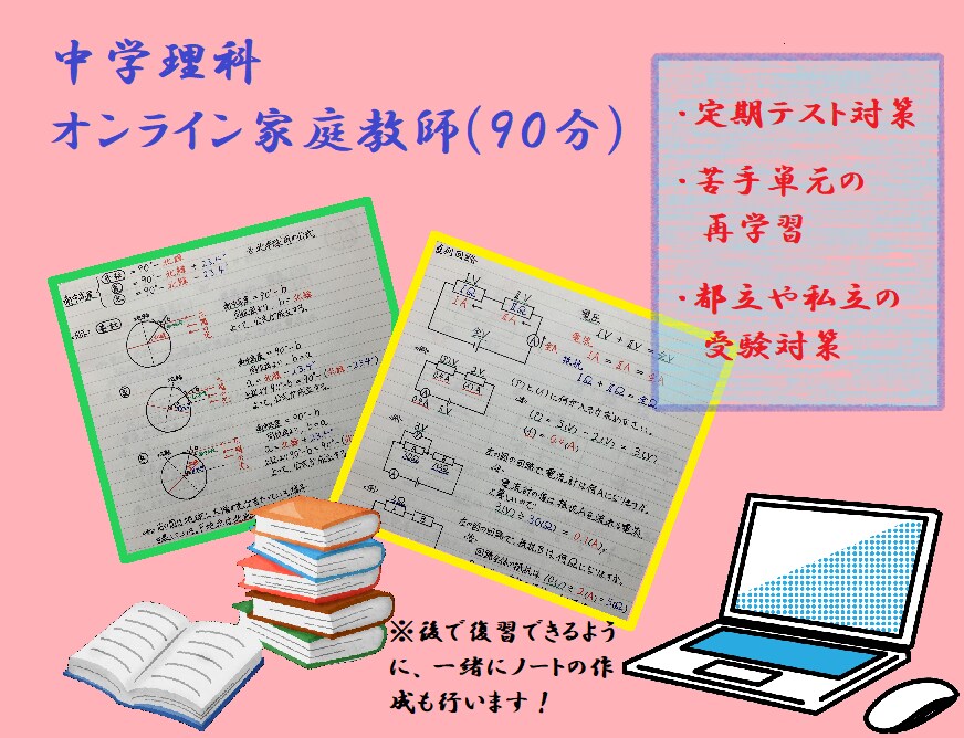 中学生の理科の学習のサポートを承ります 進学塾の塾講師歴5年以上、模試問題の作成経験あり イメージ1