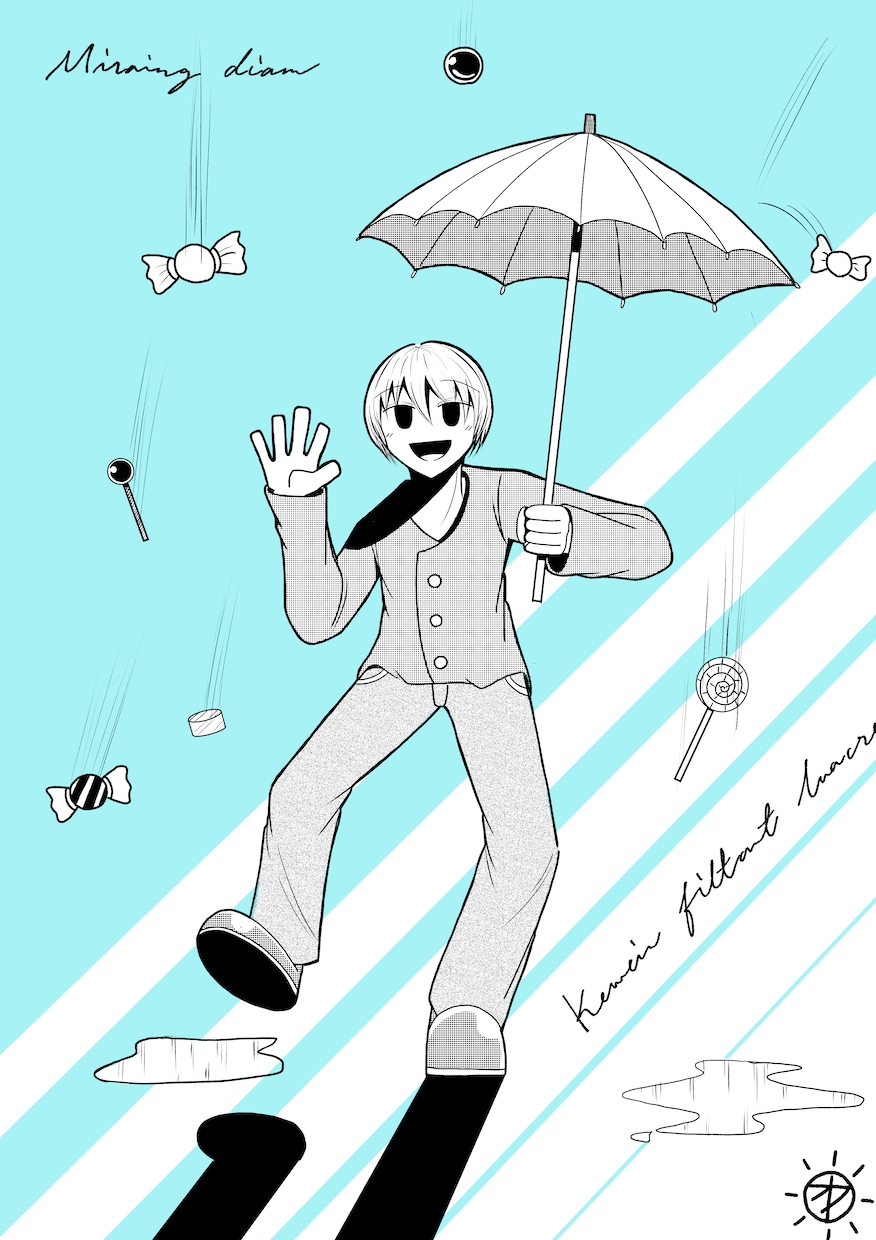 モノクロイラスト作成します シンプルでシュールな一枚をどうぞ イメージ2