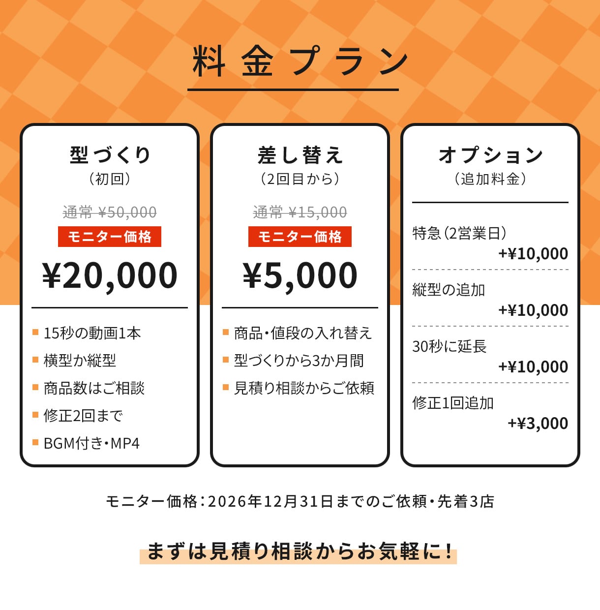 TVディレクターがチラシを15秒の動画にします テンプレでは出ない動きで。2回目からは差し替え5,000円 イメージ2