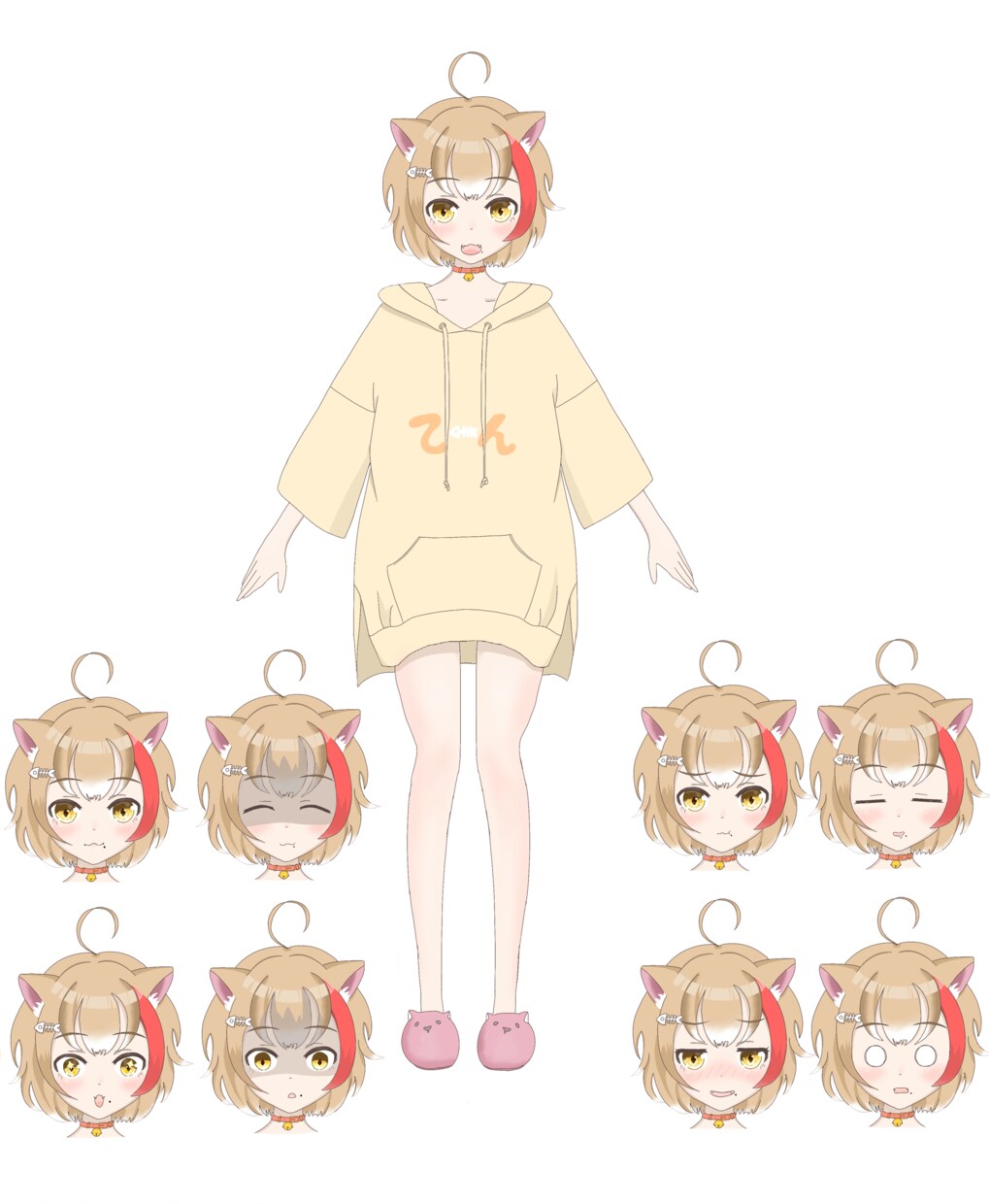 Live2D✩キャラデザ〜モデリングまで仕上げます OBS導入までサポート✩貴方だけの分身を作り上げましょう！ イメージ4